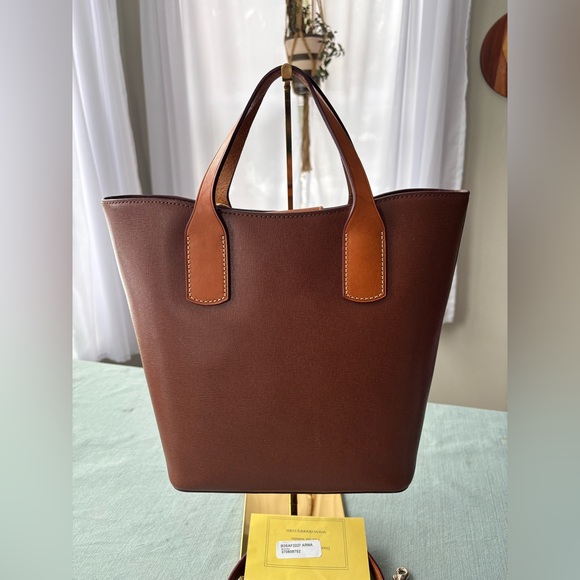 Dooney & Bourke Brinley Tote Purse Saffiano Leather with Strap - Picture 6 of 12